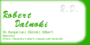 robert dalnoki business card